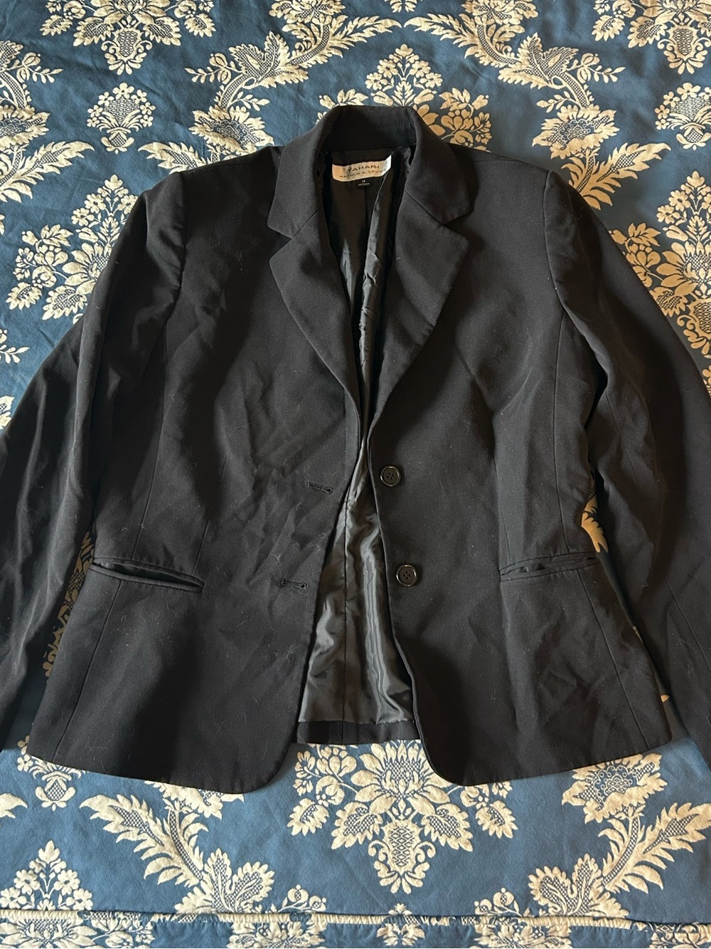 Tahari Black Women's Two-Button Suit Jacket Blazer